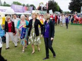 Jennifer, Linda and Rosemary represent Norfolk Knitters in the parade